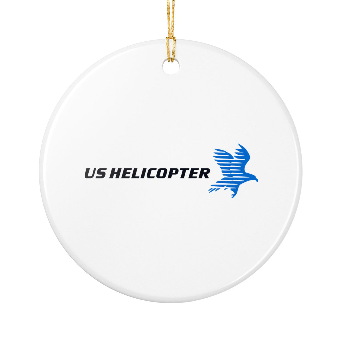 US Helicopter Ceramic Ornament