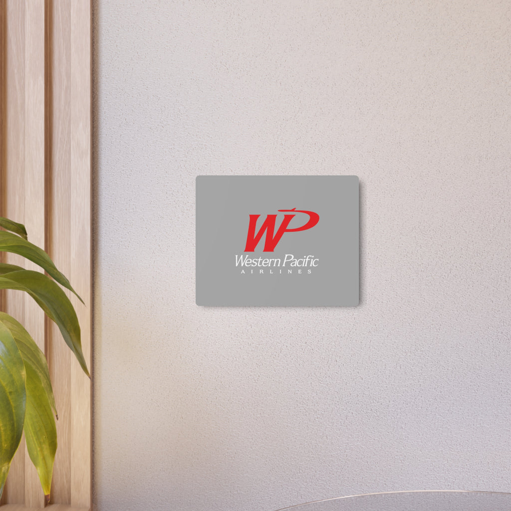 Western Pacific Airlines Metal Sign