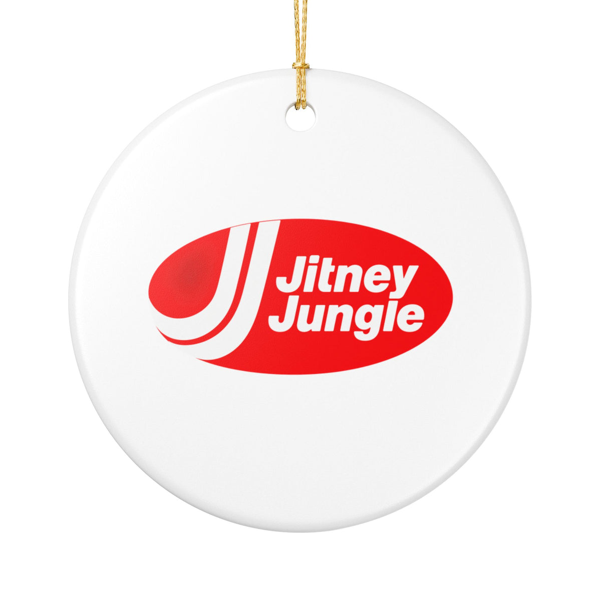Jitney Jungle Ceramic Ornament