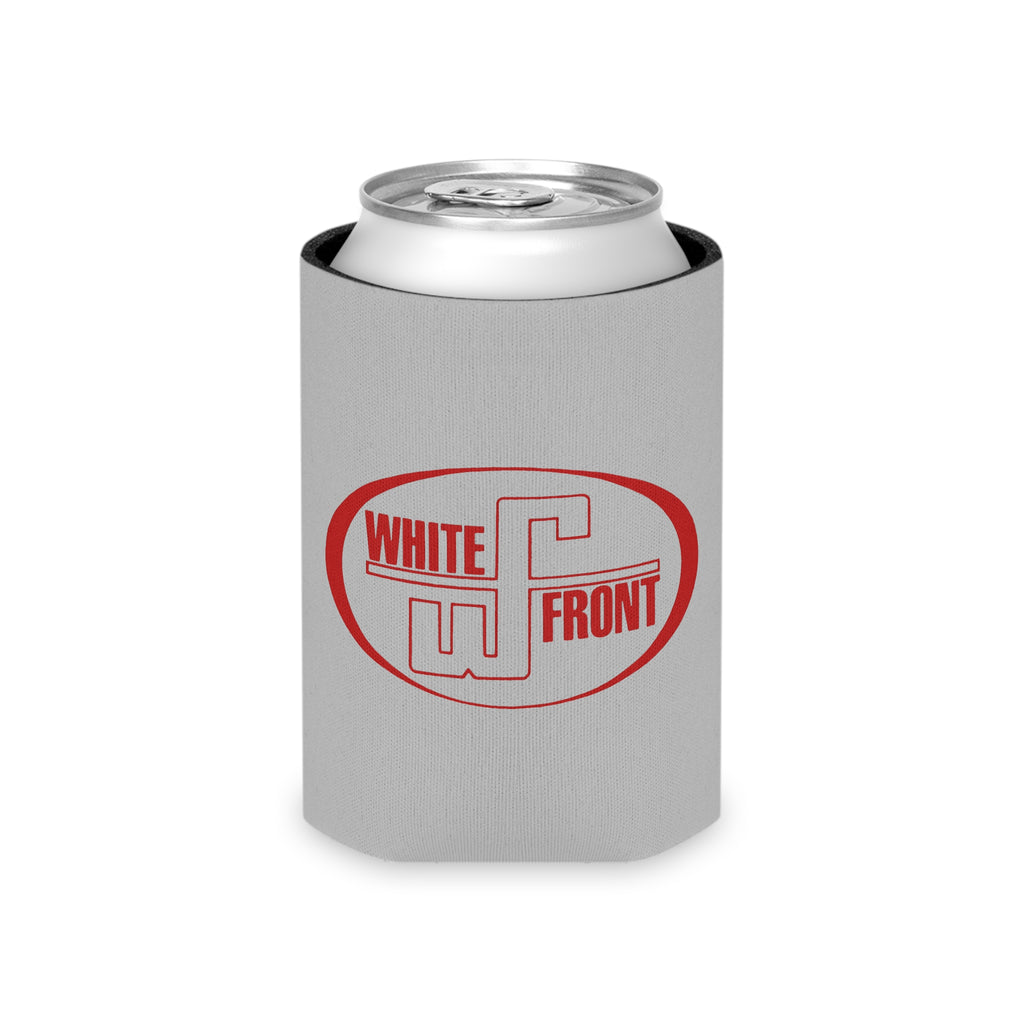 White Front Can Cooler