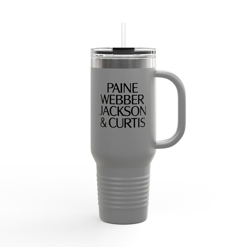 Paine Webber Jackson & Curtis 40oz Insulated Travel Mug Stainless Tumbler