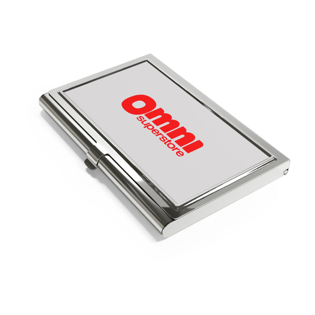 Omni Superstore Metal Business Card Holder