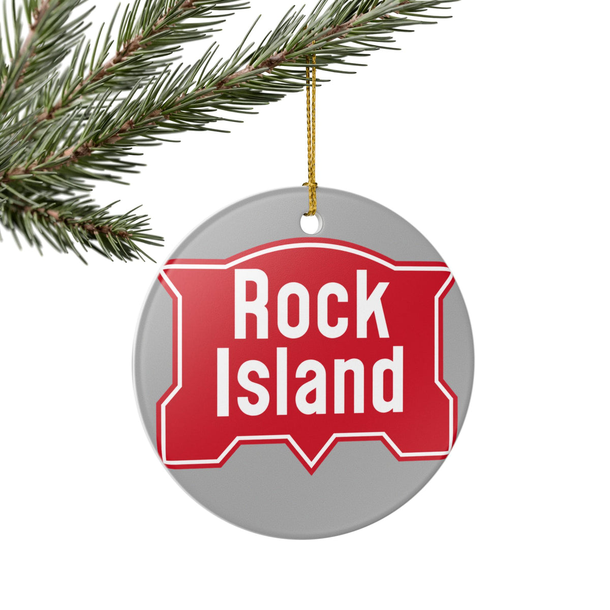 Chicago, Rock Island and Pacific Railroad Ceramic Ornament