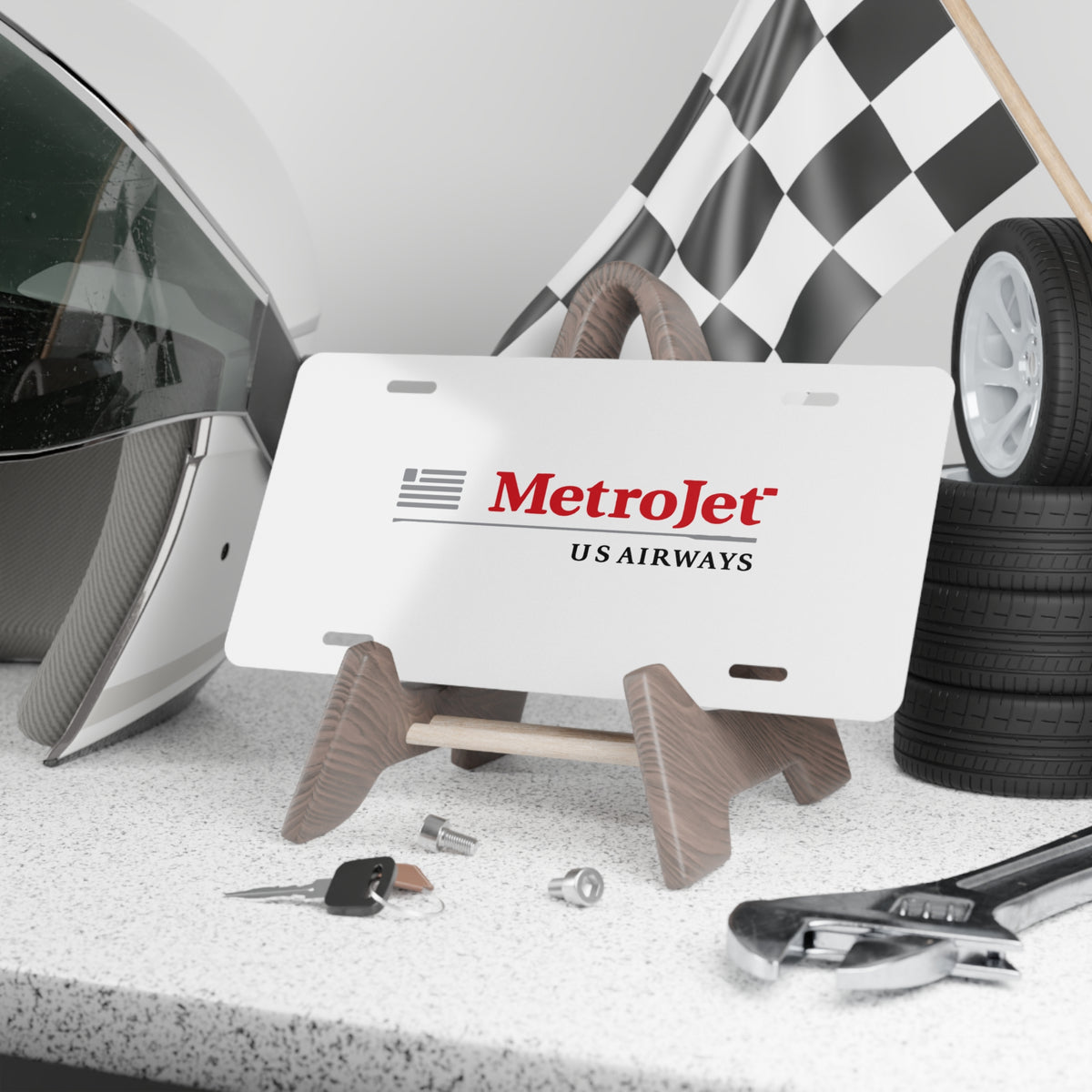 MetroJet Vanity License Plate