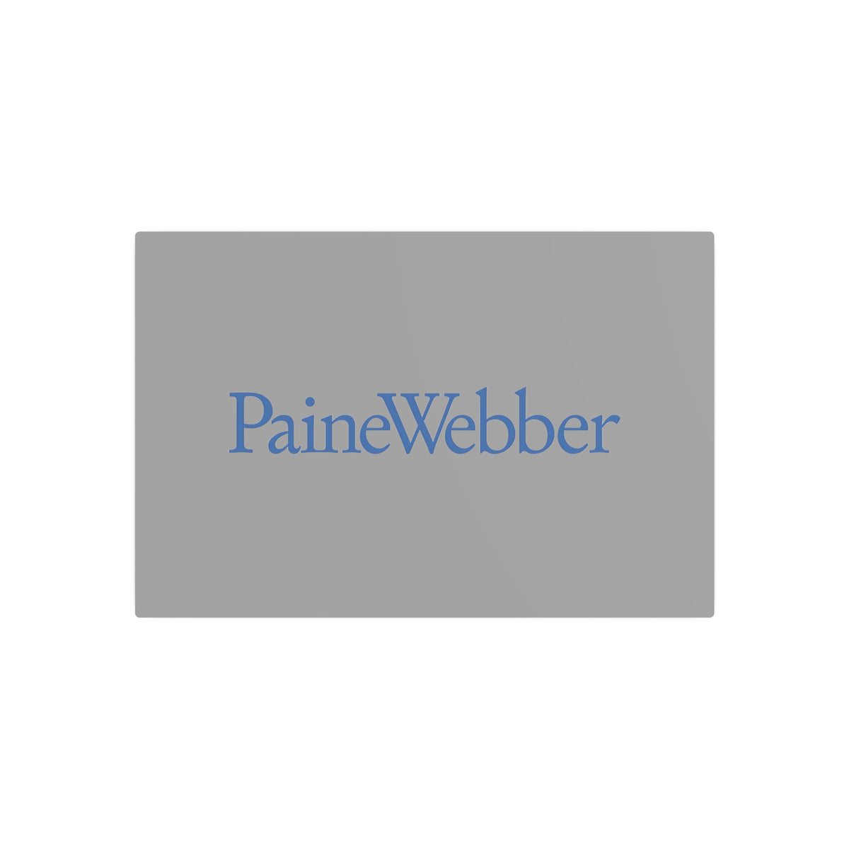 PaineWebber Metal Sign