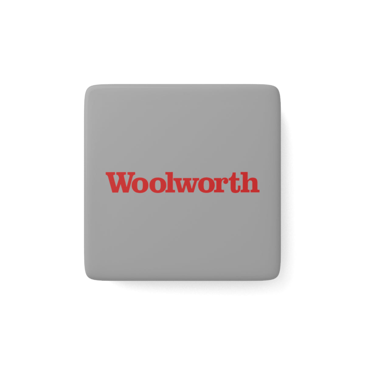 F. W. Woolworth Company Square Porcelain Fridge Magnet