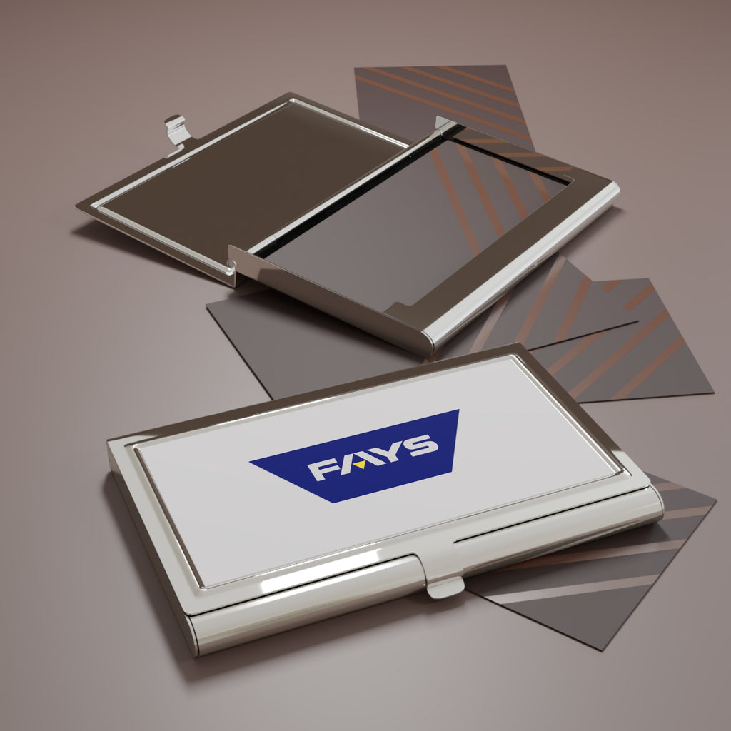 Fay's Drug Metal Business Card Holder