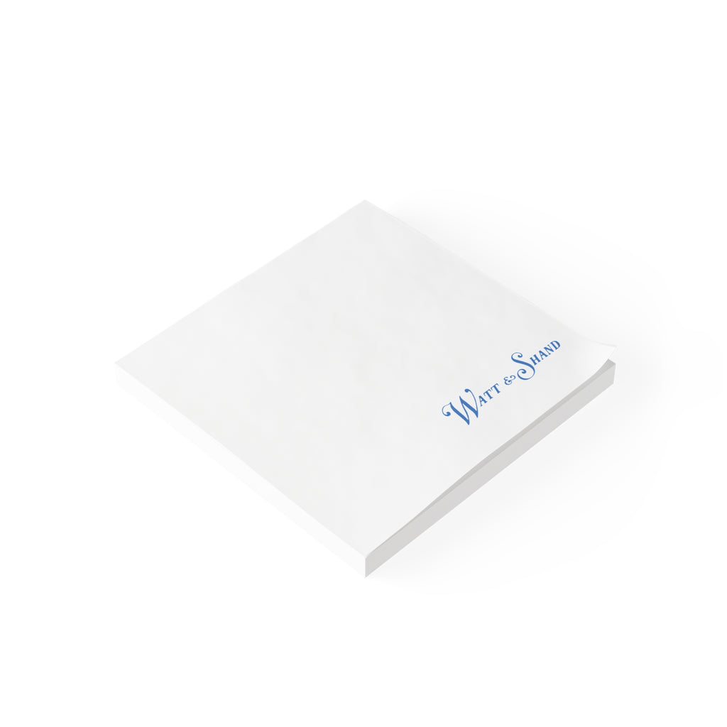 Watt & Shand Sticky Post-it Note Pad