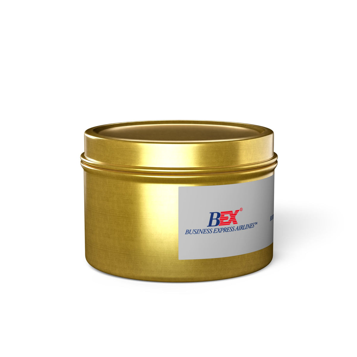 Business Express Airlines Tin Candle