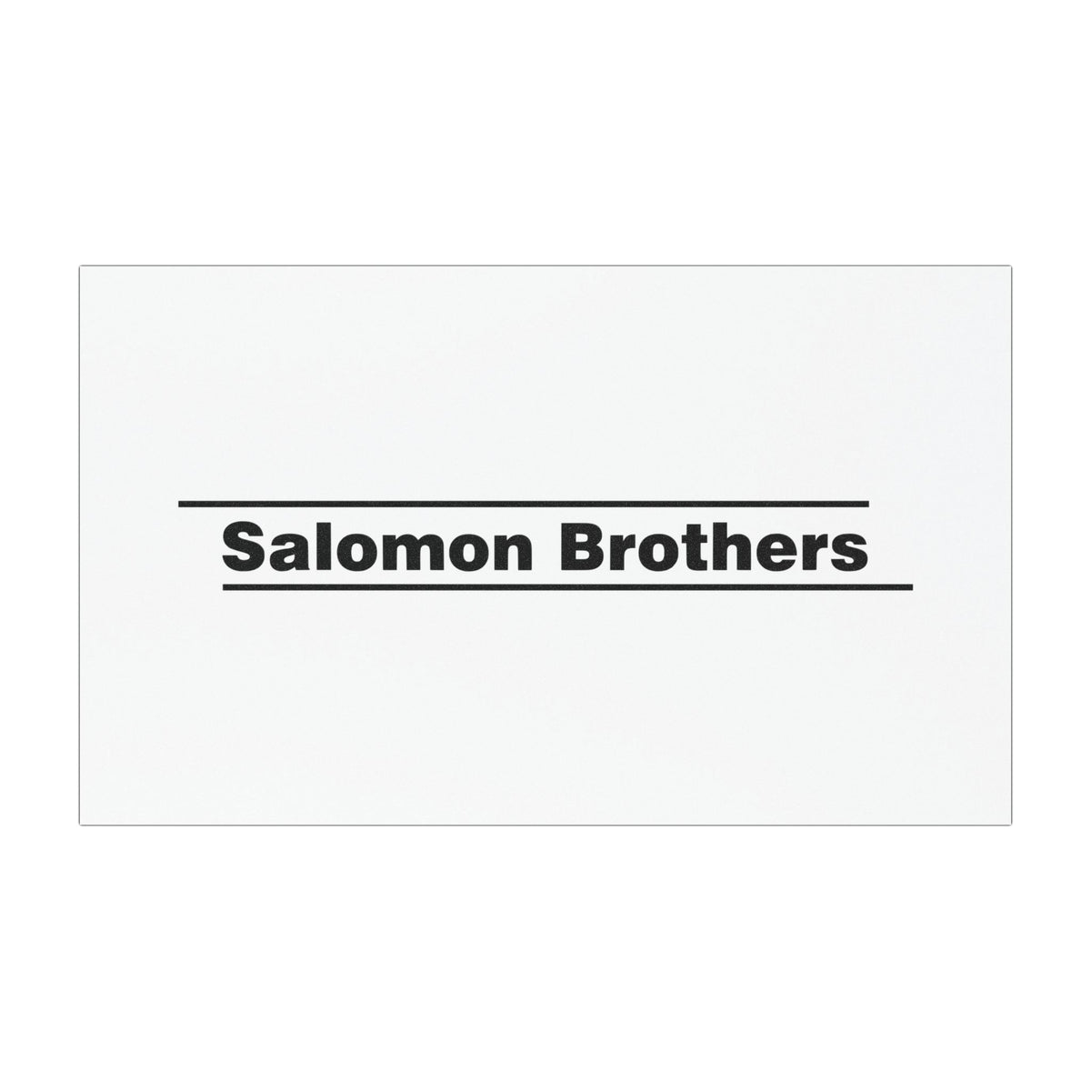 Salomon Brothers Car Magnet
