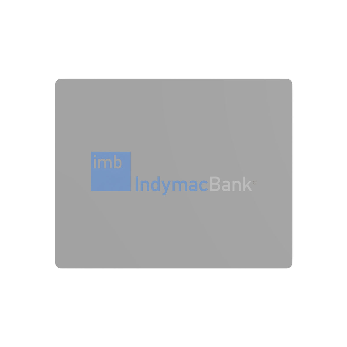IndyMac Bank Metal Sign