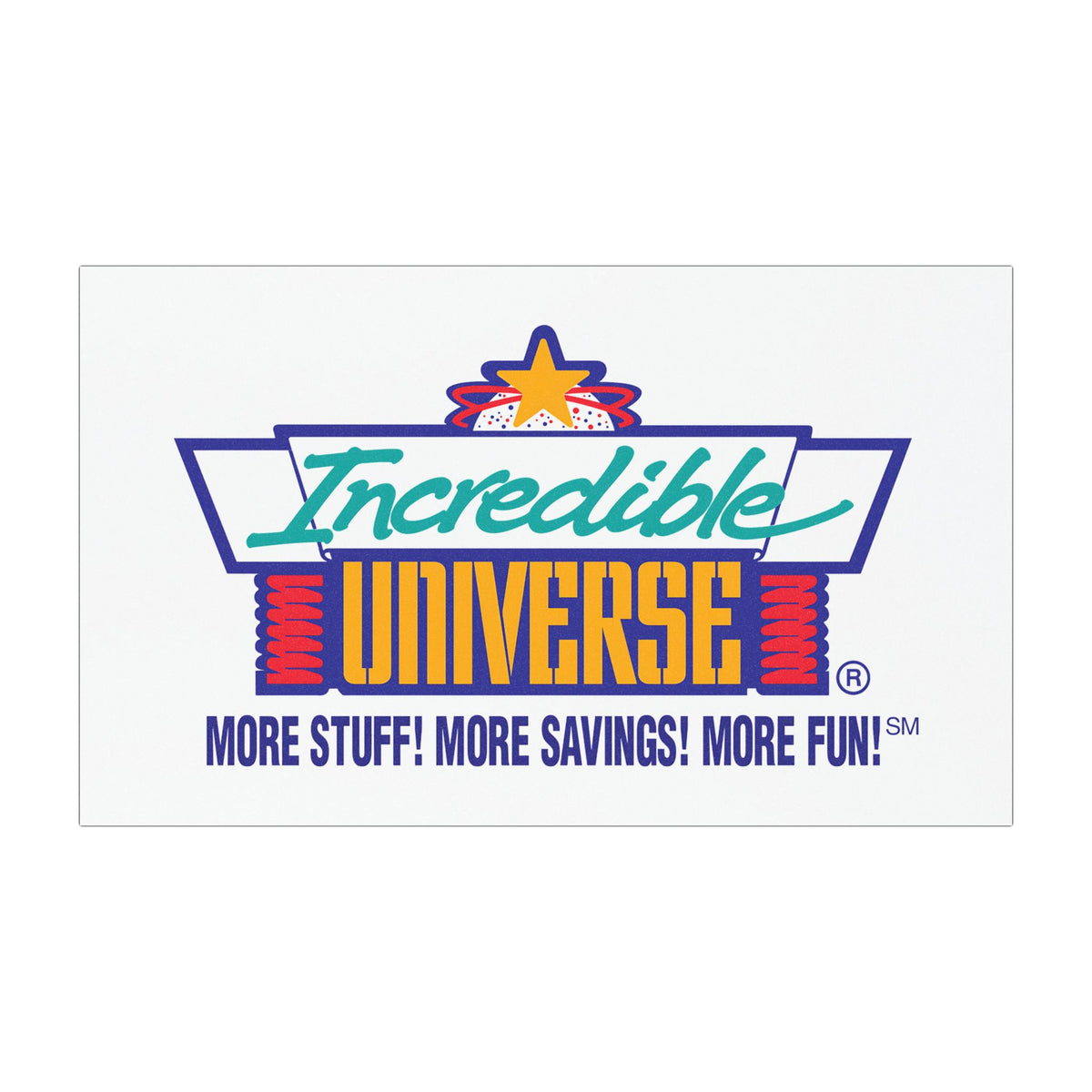 Incredible Universe Car Magnet