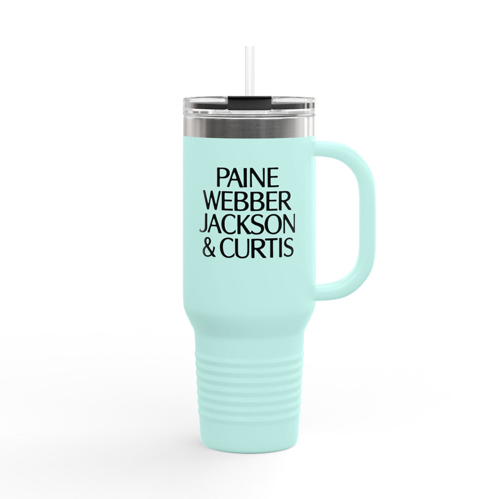Paine Webber Jackson & Curtis 40oz Insulated Travel Mug Stainless Tumbler