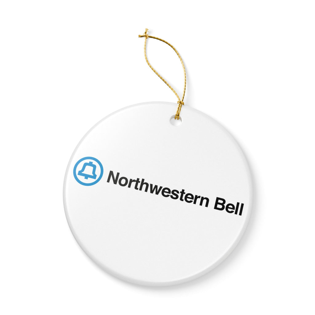 Northwestern Bell Ceramic Ornament