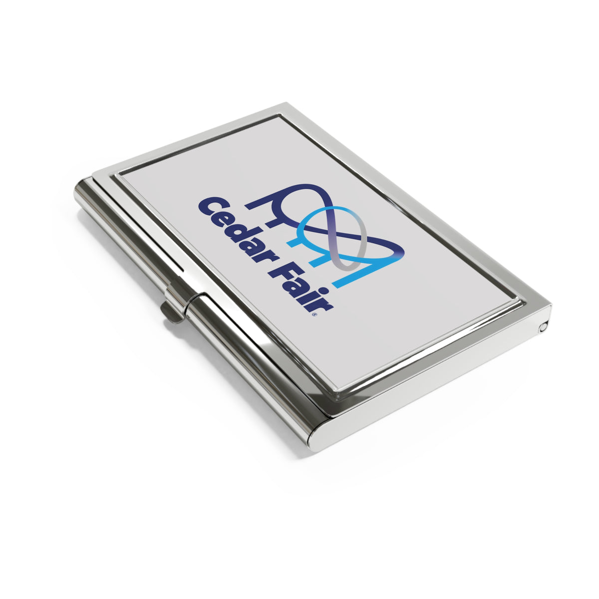 Cedar Fair Metal Business Card Holder
