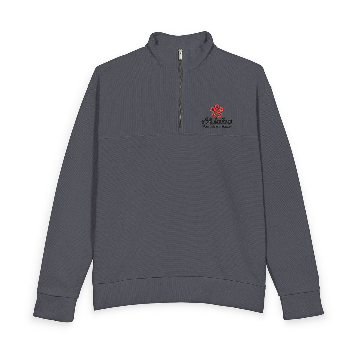 Aloha Airlines Heavy Knit Quarter-Zip Sweatshirt