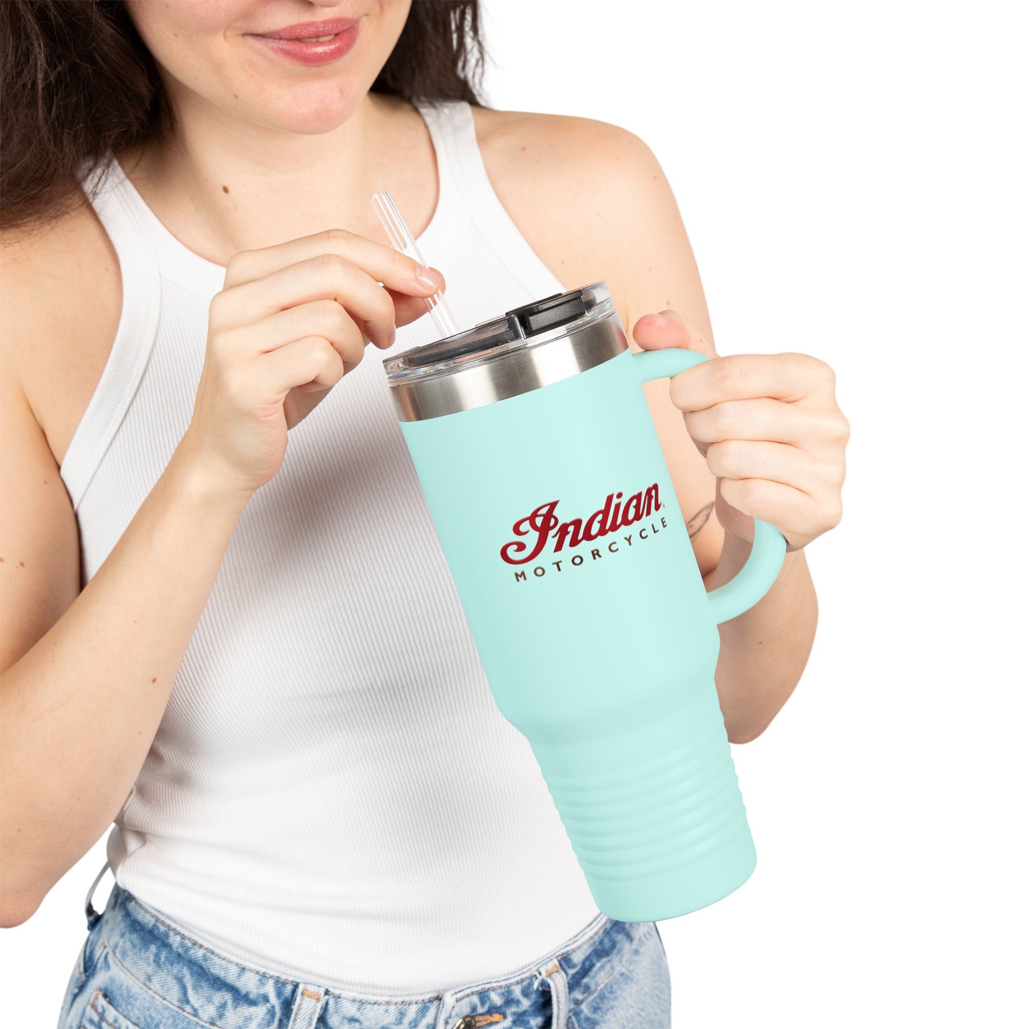 Indian Motorcycle 40oz Insulated Travel Mug / Stainless Tumbler