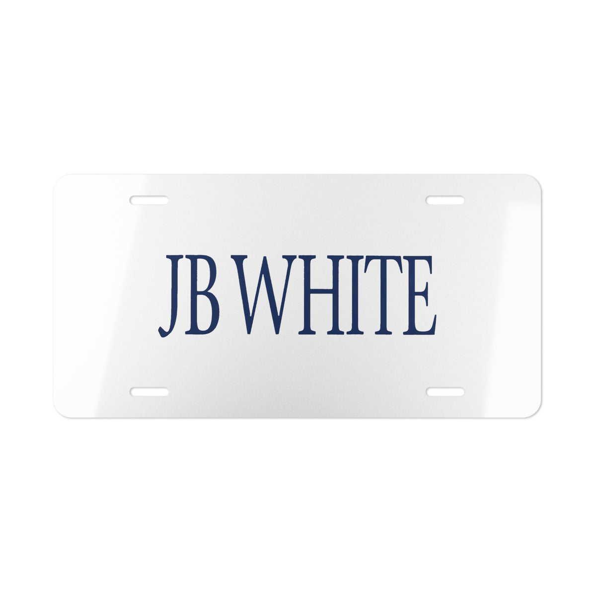 J. B. White Vanity License Plate