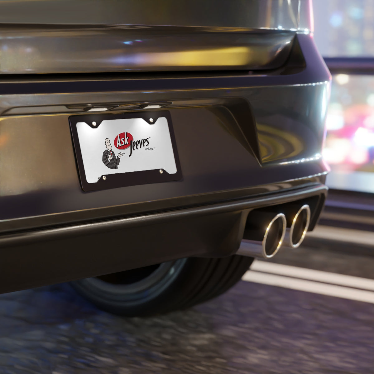 Ask Jeeves Vanity License Plate