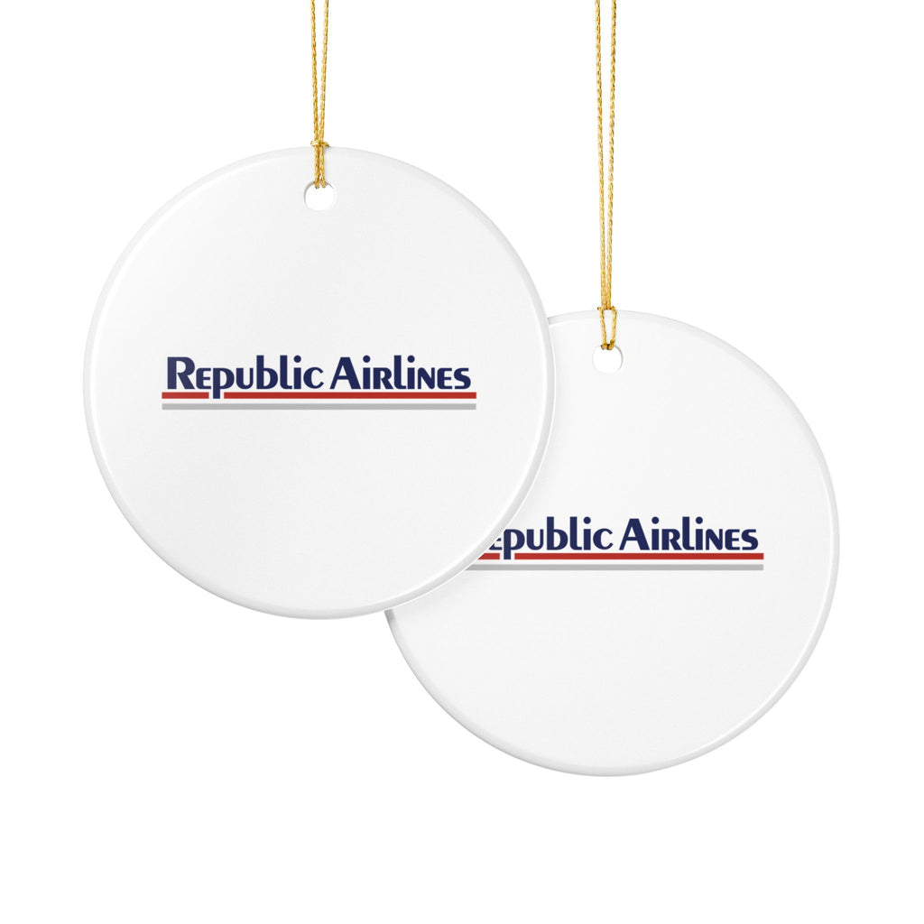 Republic Airlines Ceramic Ornament