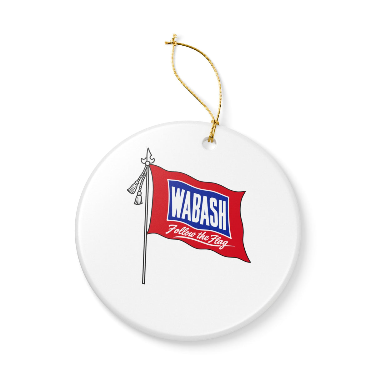 Wabash Railroad Ceramic Ornament
