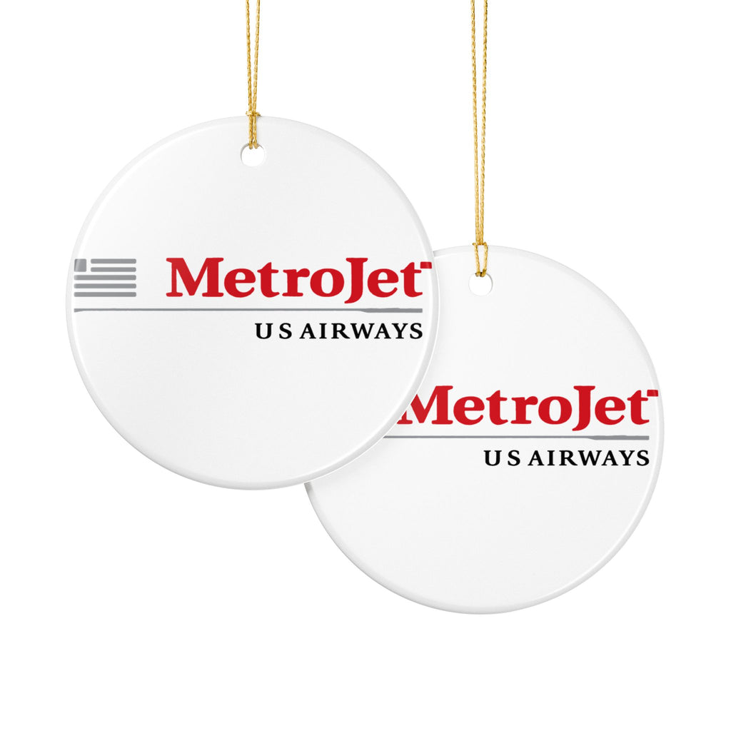 MetroJet Ceramic Ornament