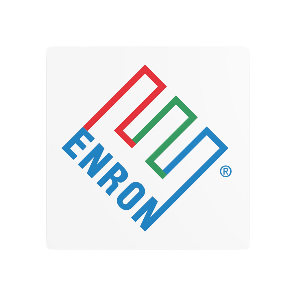 Enron Square Metal Sign