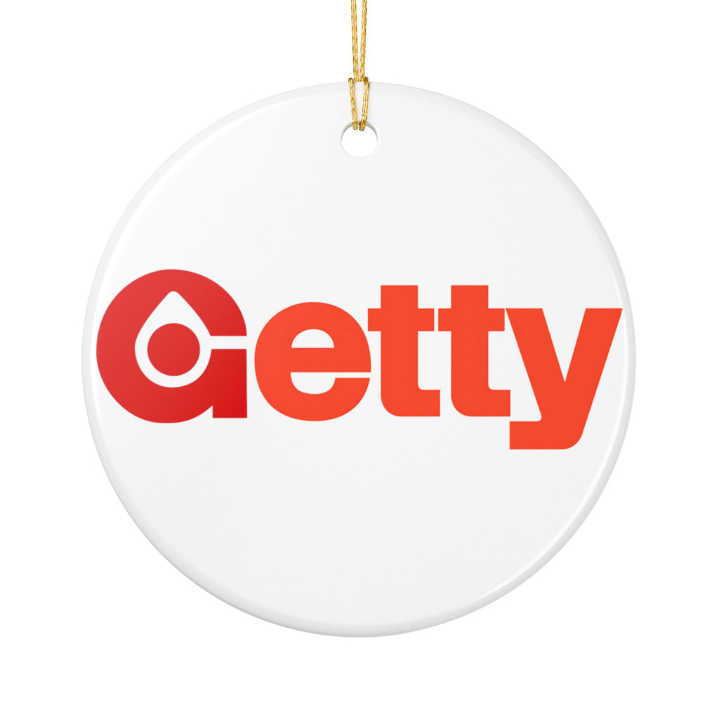 Getty Oil Ceramic Ornament