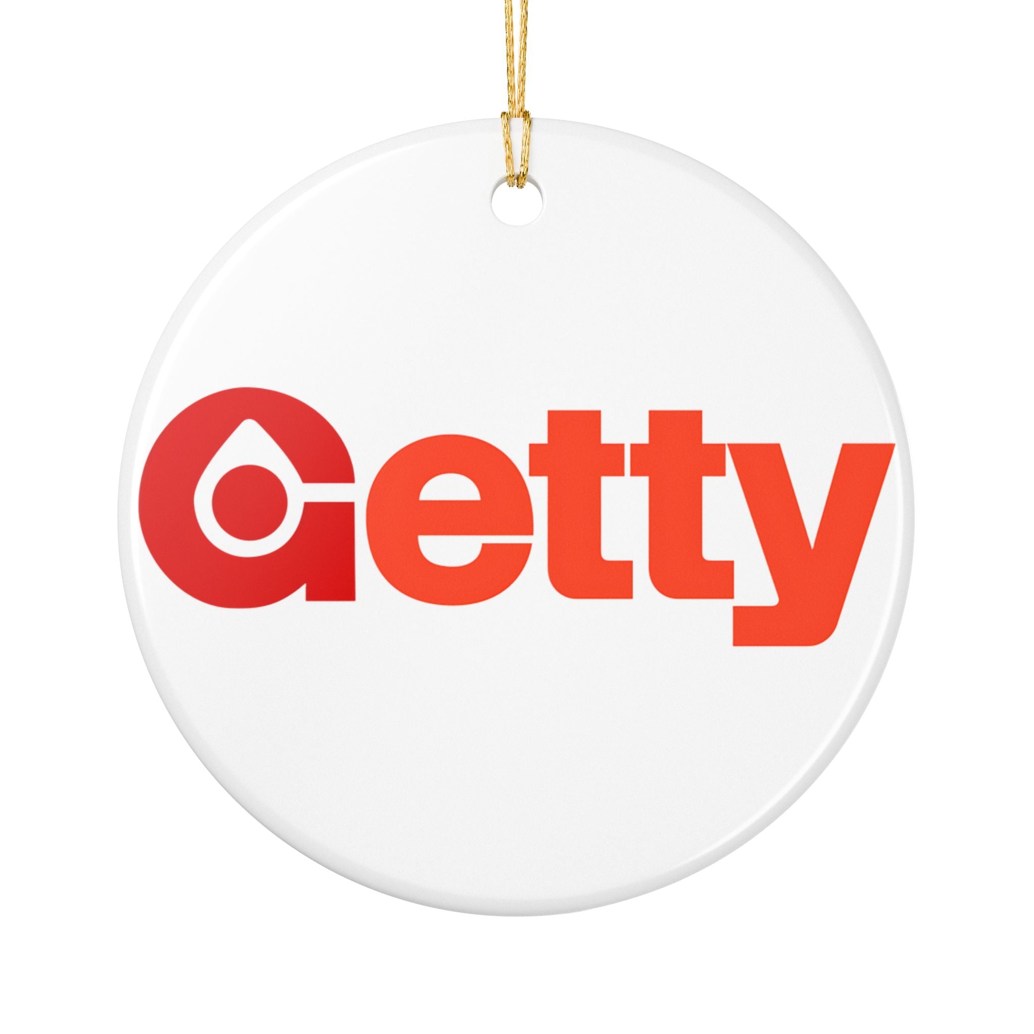 Getty Oil Ceramic Ornament