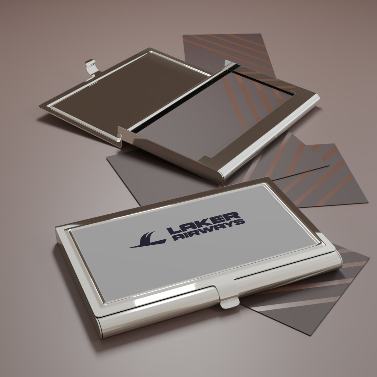 Laker Airways Metal Business Card Holder