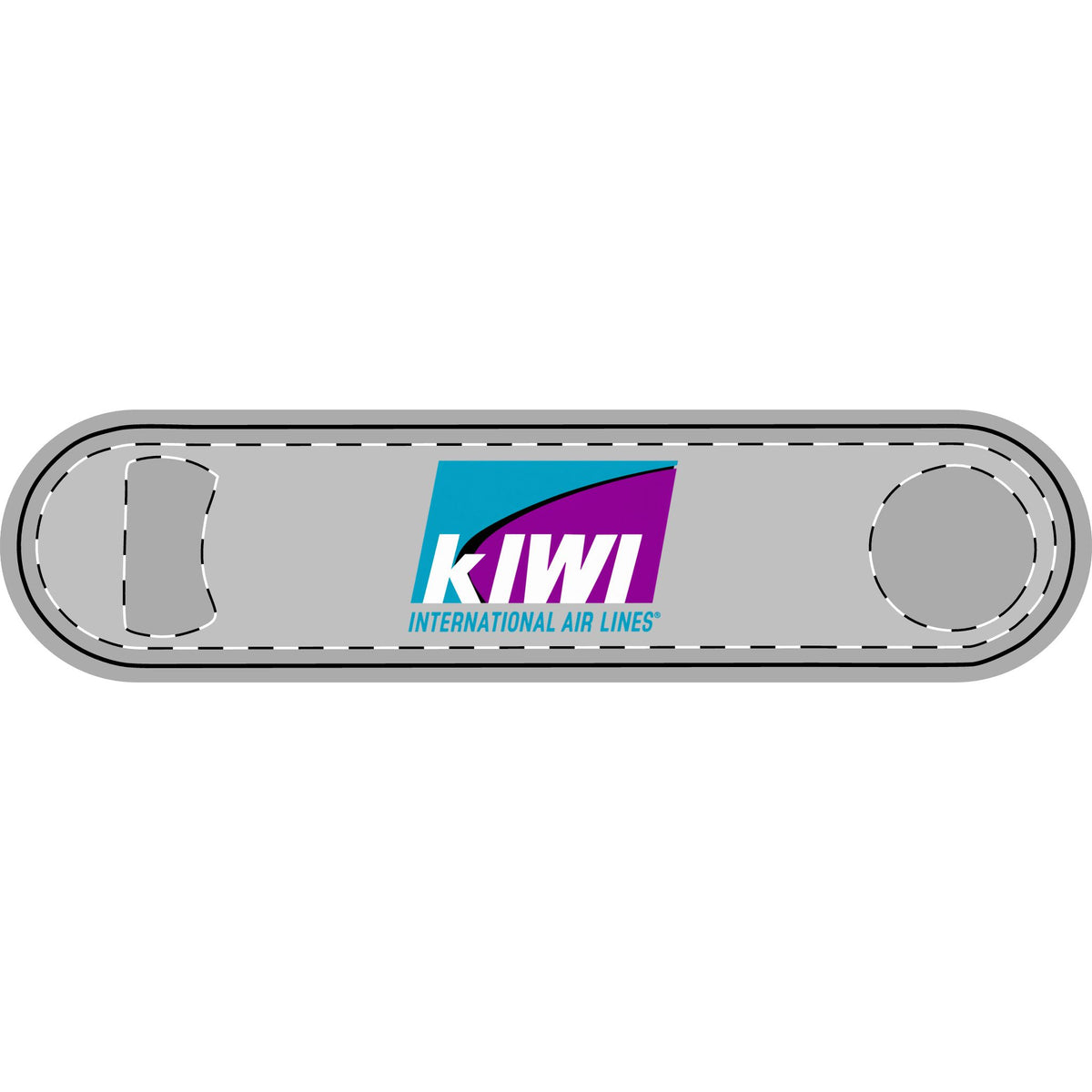 Kiwi International Air Lines Metal Bottle Opener