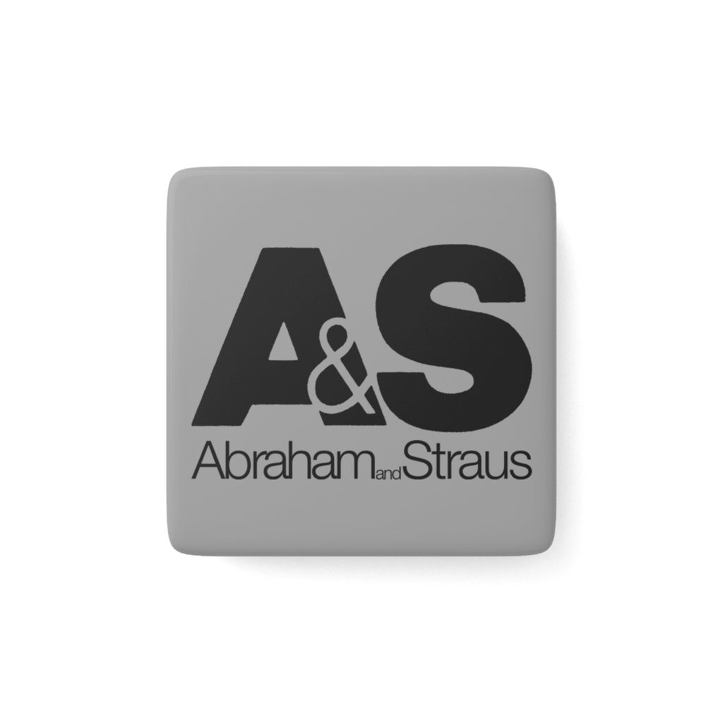Abraham & Straus Square Porcelain Fridge Magnet