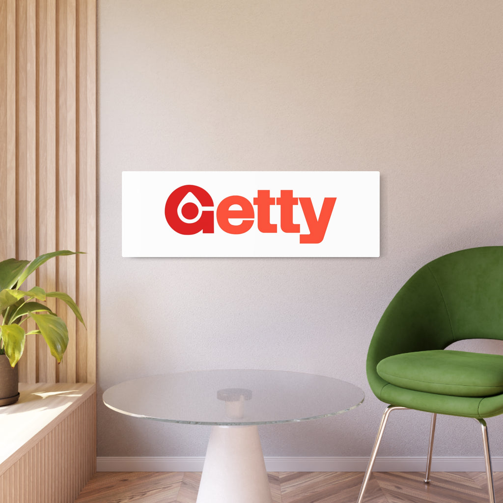 Getty Oil Metal Sign