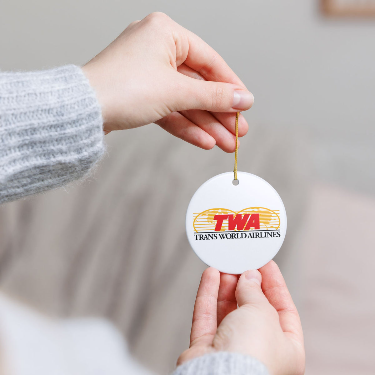 Trans World Airlines (TWA) Ceramic Ornament