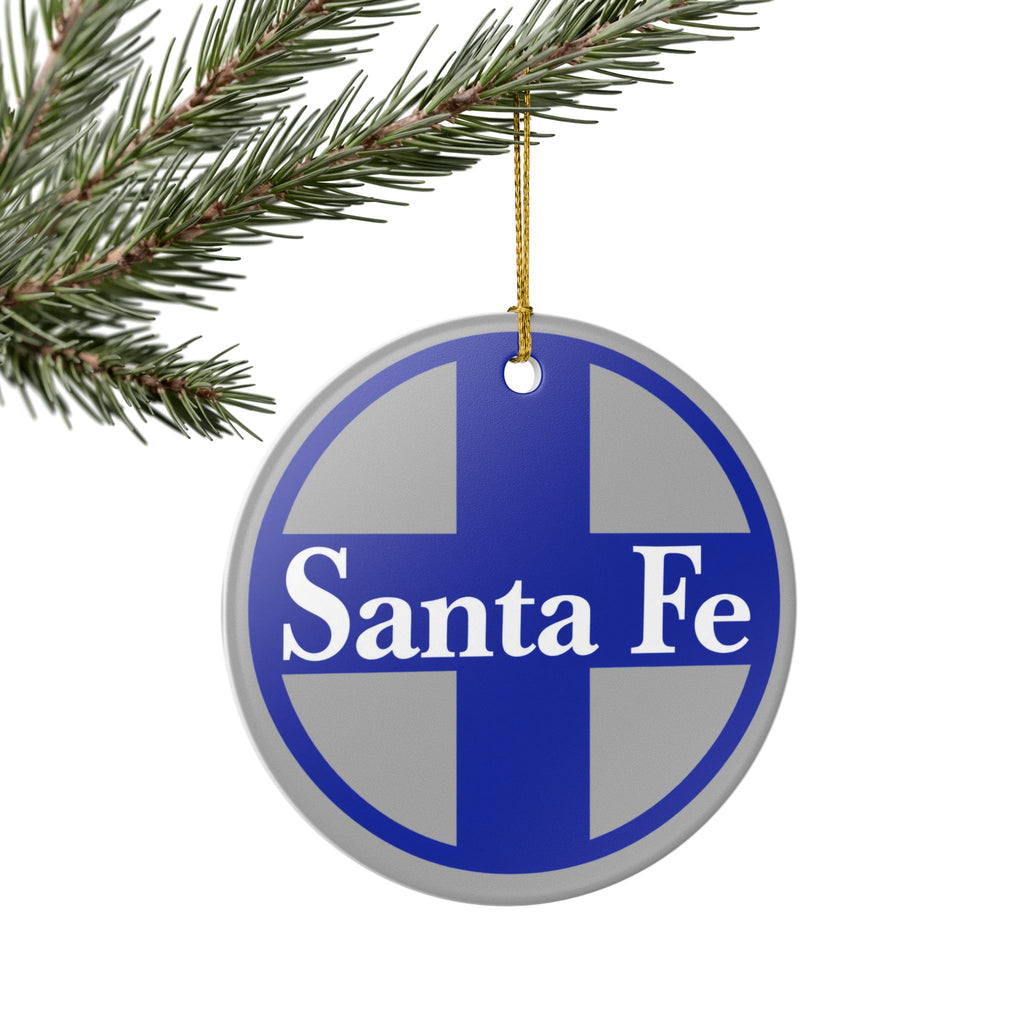 Atchison Topeka and Santa Fe Railway Ceramic Ornament