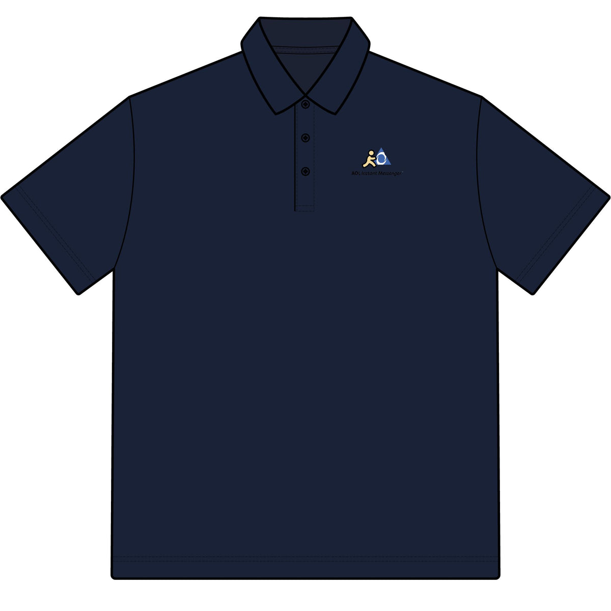 AOL Instant Messenger (AIM) Cotton Polo Shirt