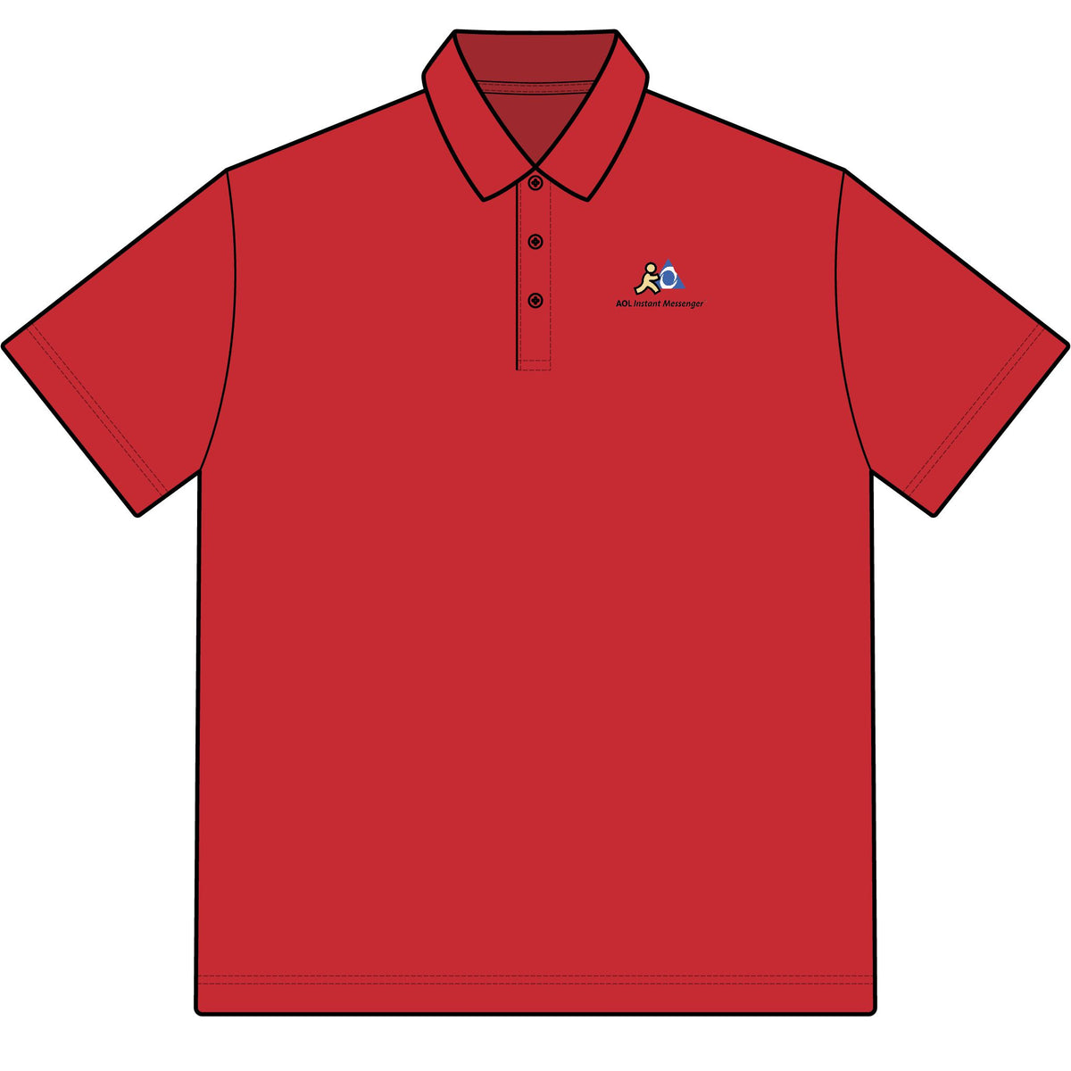 AOL Instant Messenger (AIM) Cotton Polo Shirt