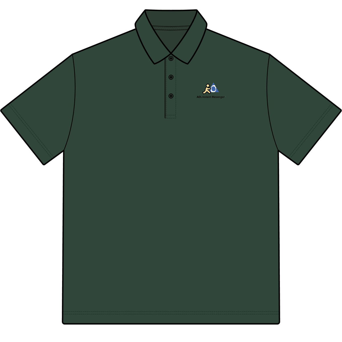 AOL Instant Messenger (AIM) Cotton Polo Shirt