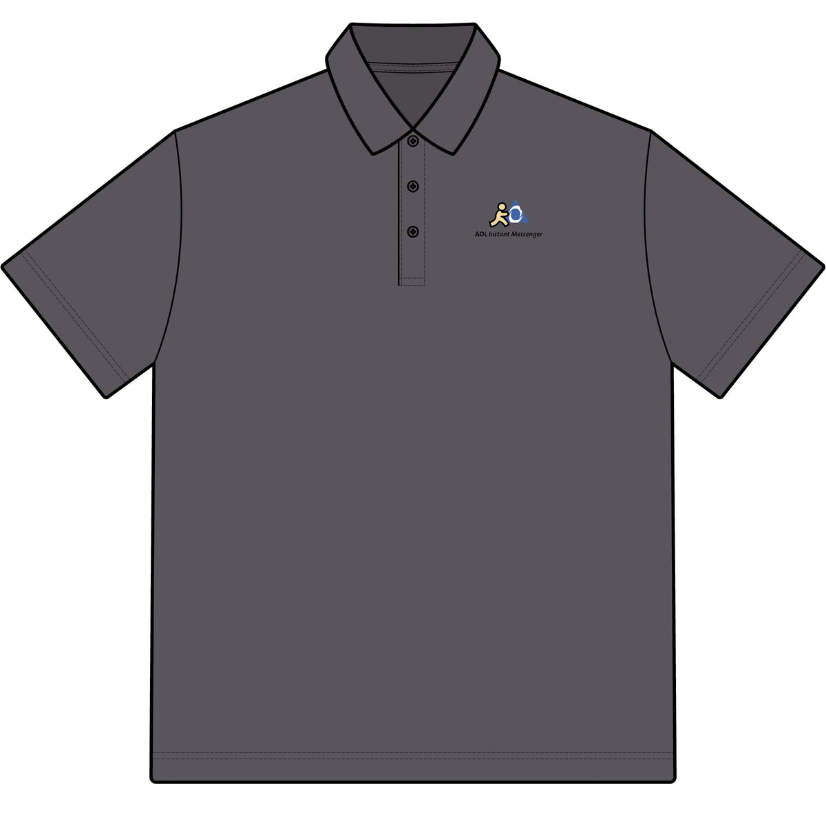 AOL Instant Messenger (AIM) Cotton Polo Shirt