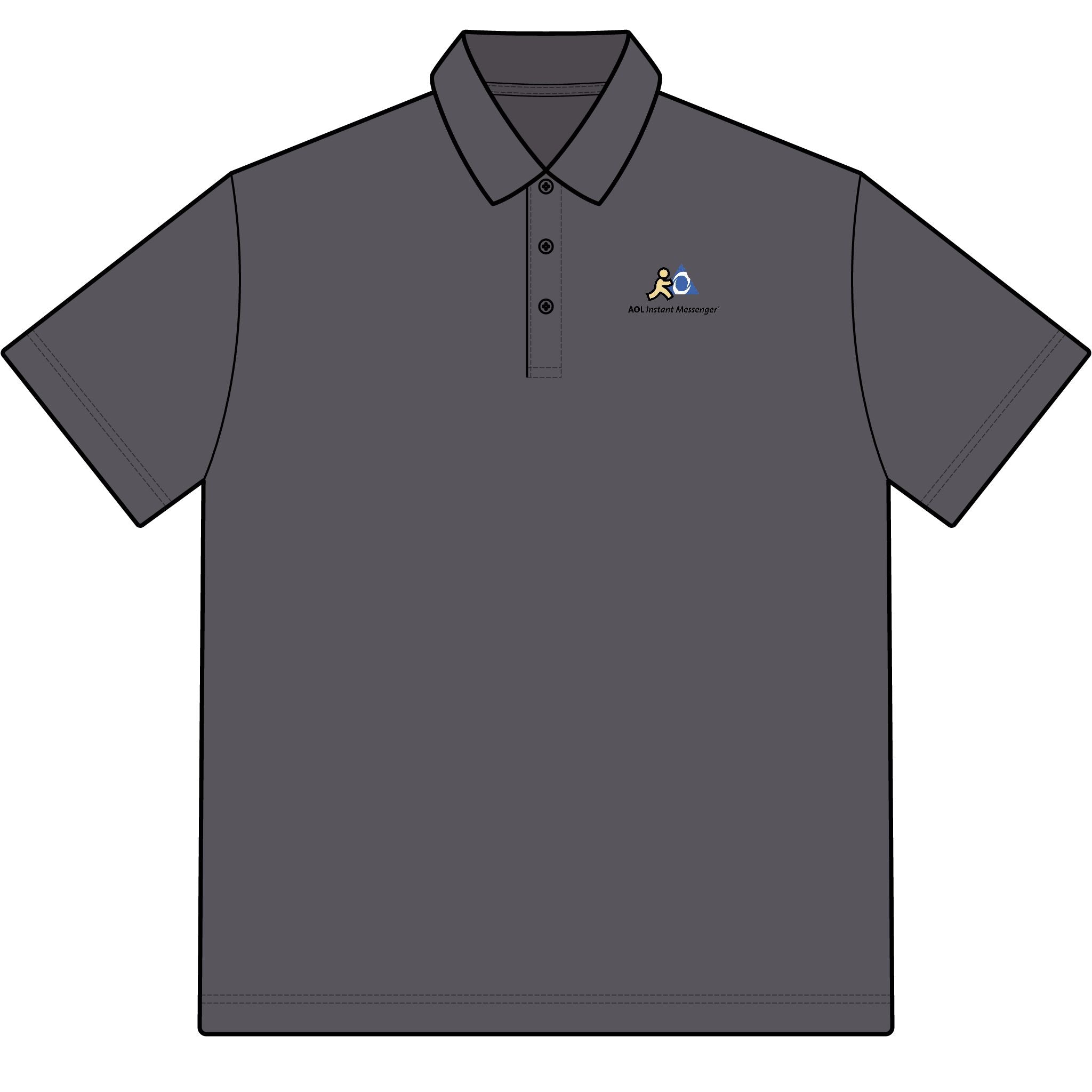 AOL Instant Messenger (AIM) Cotton Polo Shirt