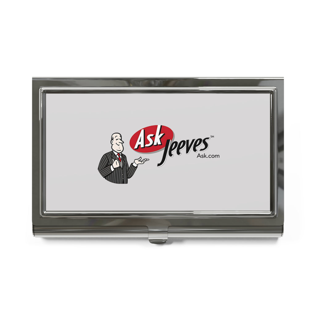 Ask Jeeves Metal Business Card Holder