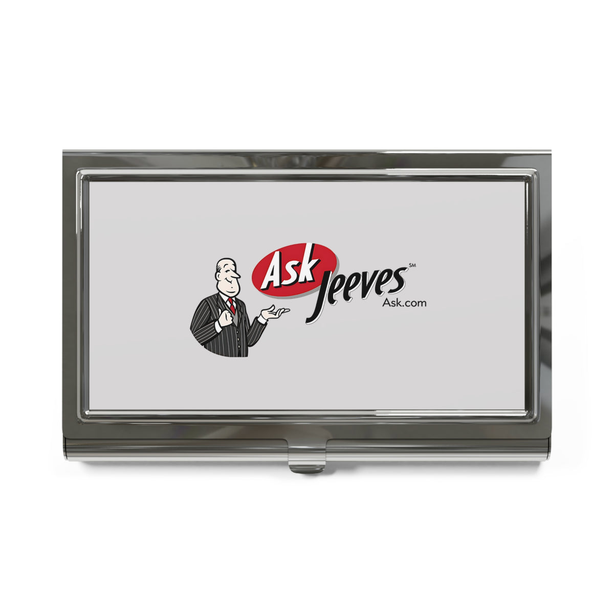 Ask Jeeves Metal Business Card Holder