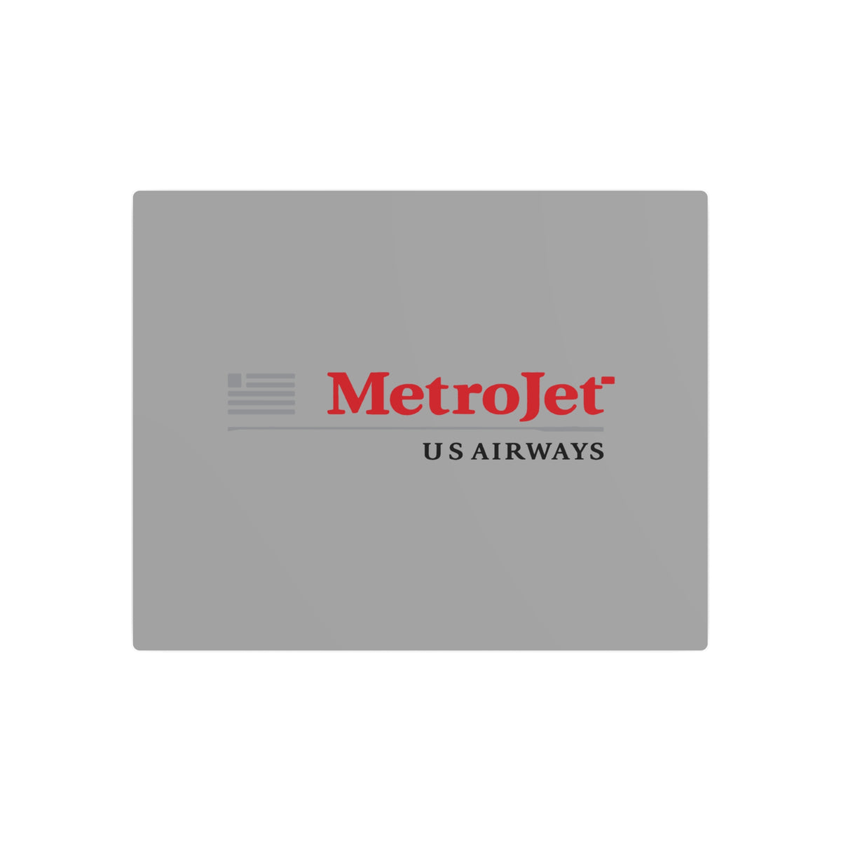 MetroJet Metal Sign