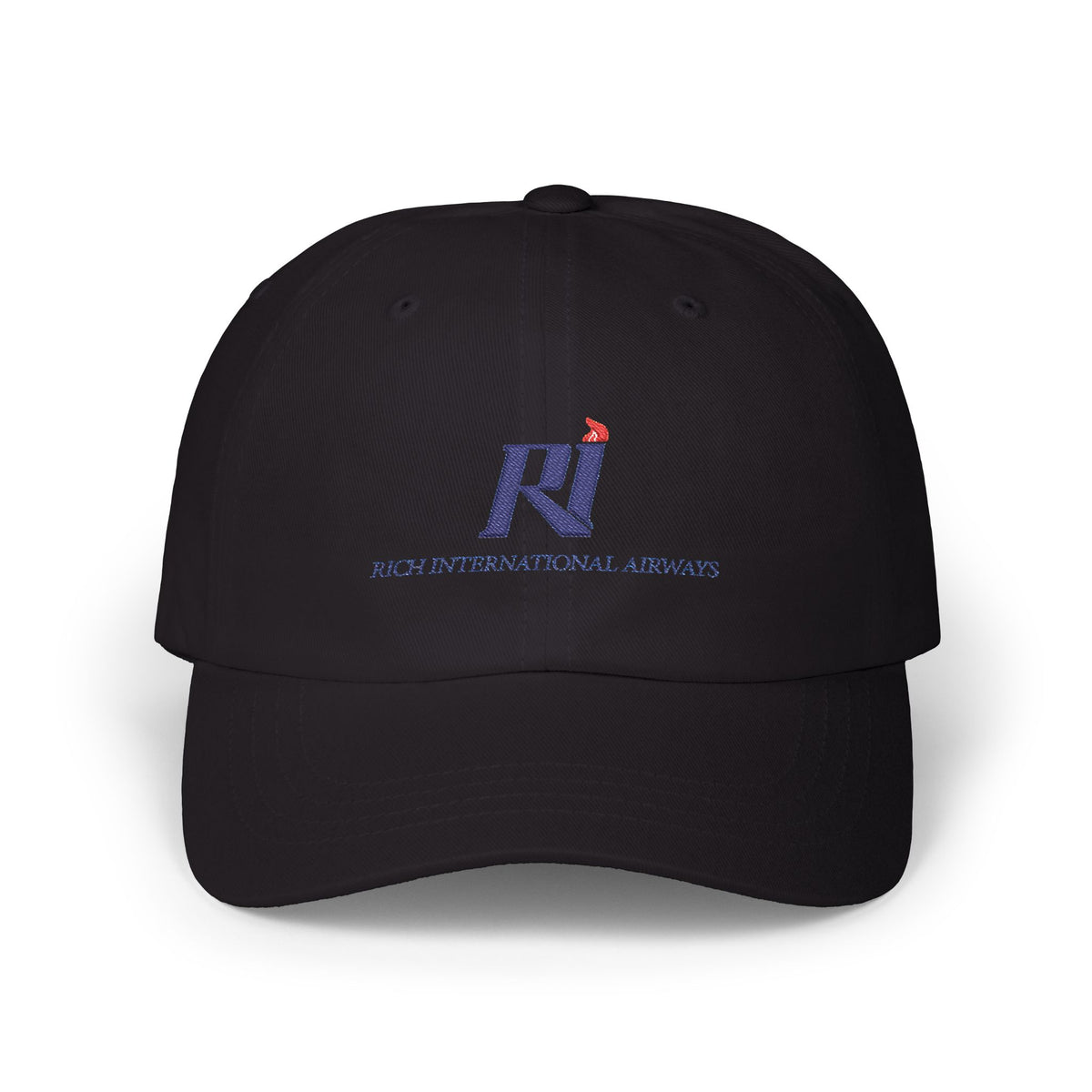 Rich International Airways Embroidered Dad Cap Hat