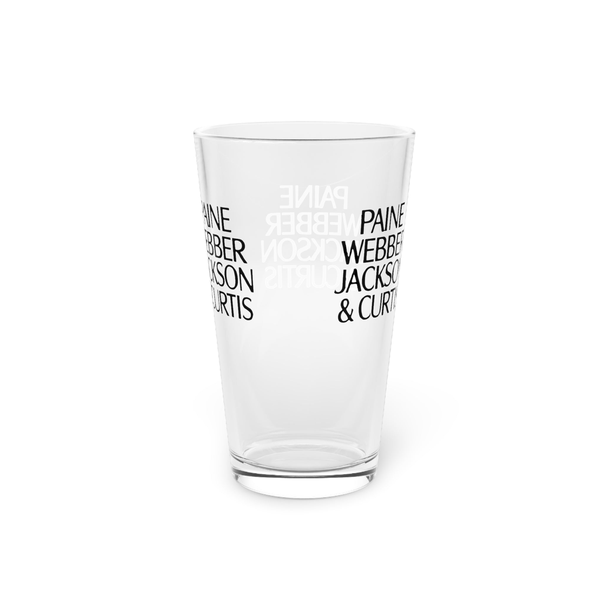 Paine Webber Jackson & Curtis 16oz Pint Glass