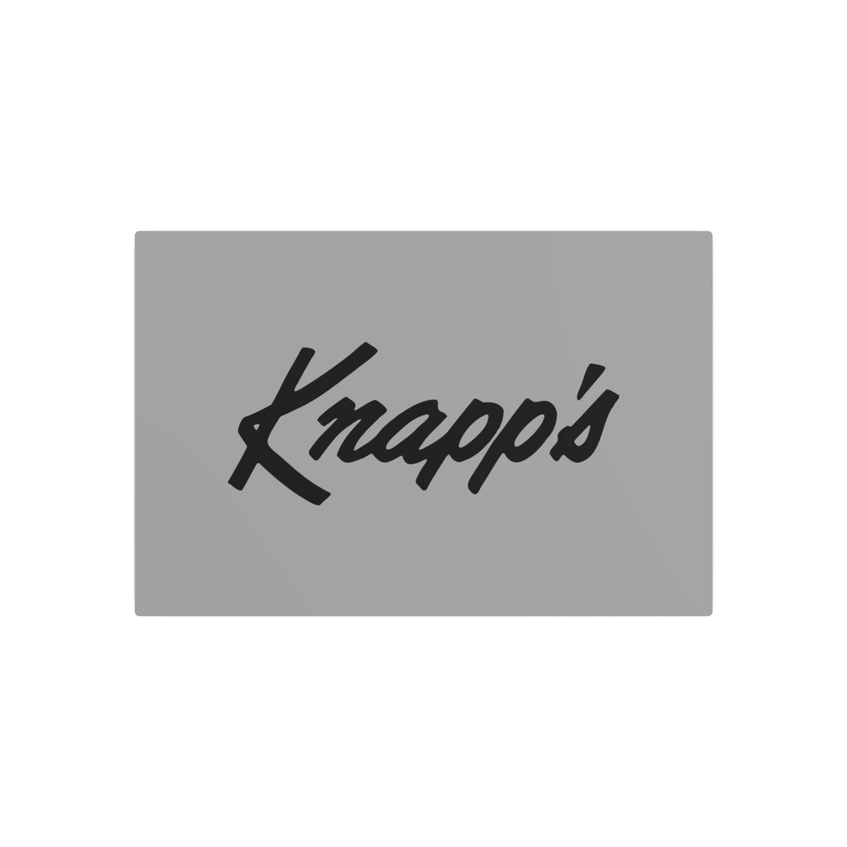 J. W. Knapp Company Metal Sign