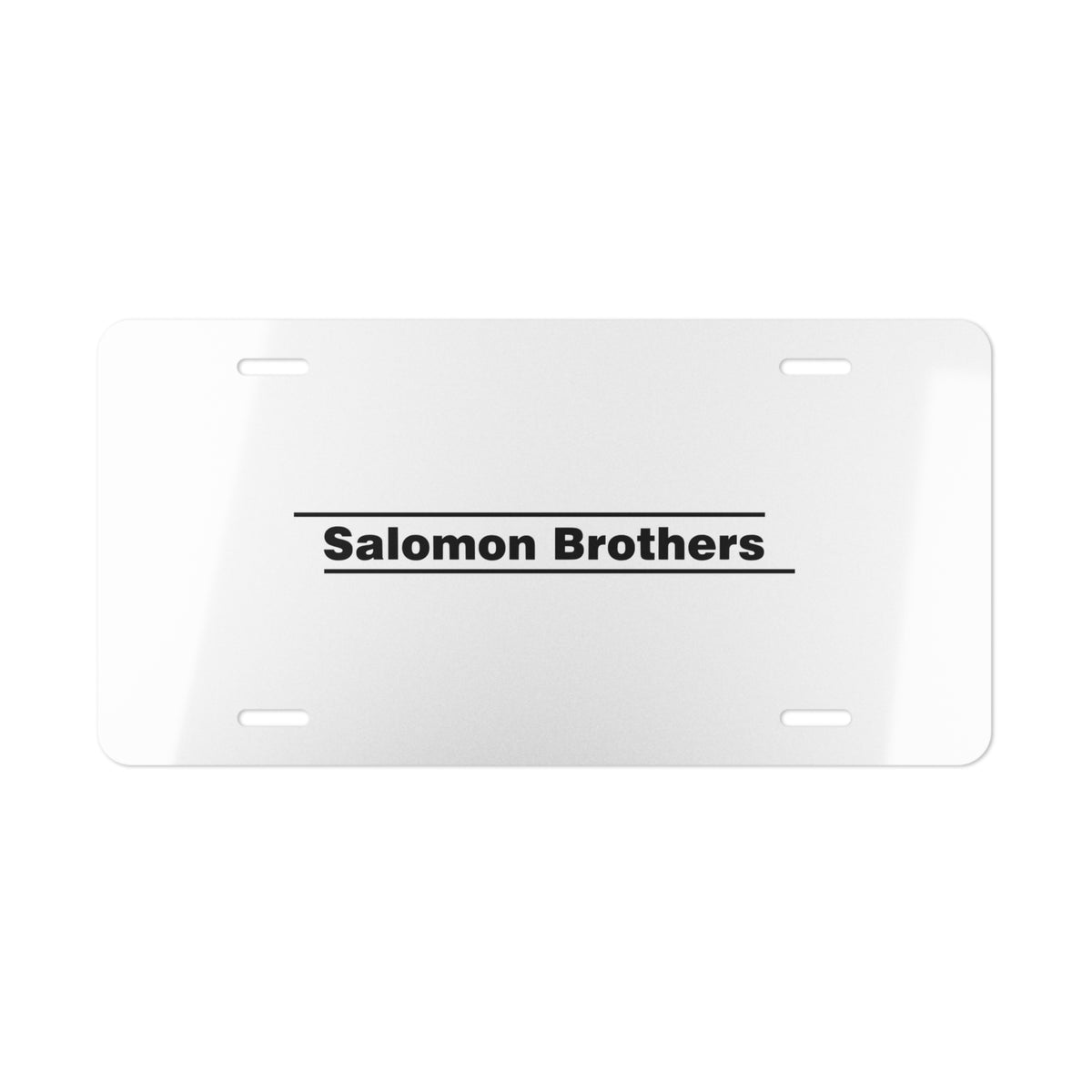 Salomon Brothers Vanity License Plate