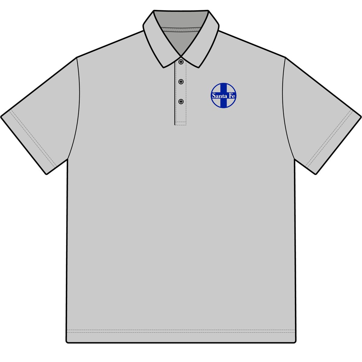 Atchison Topeka and Santa Fe Railway Cotton Polo Shirt