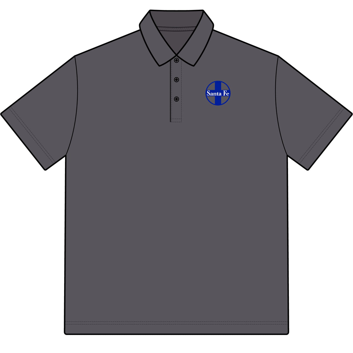Atchison Topeka and Santa Fe Railway Cotton Polo Shirt