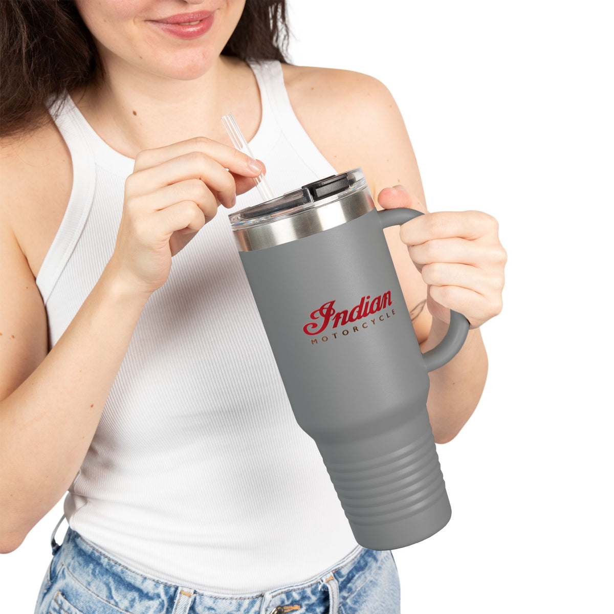Indian Motorcycle 40oz Insulated Travel Mug / Stainless Tumbler